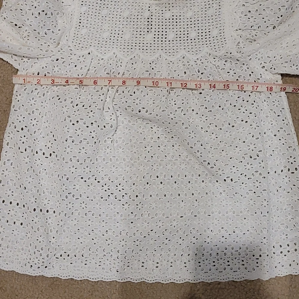Ulla Johnson Mae Eyelet Blouse 2 - Picture 8 of 12